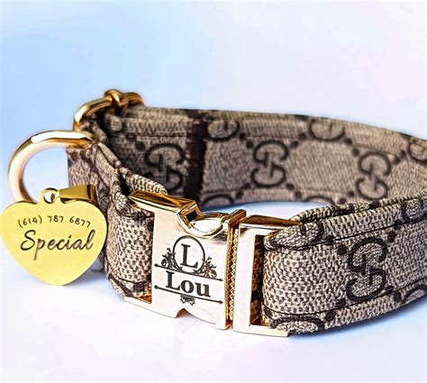 collar perro gucci|designer collars for small dogs.